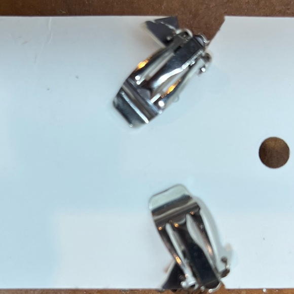 Silver Cluster Earrings - Picture 2 of 2